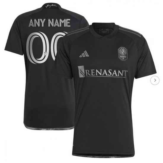 Mens Nashville SC adidas Black 2023 Man In Black Kit Replica Custom Jersey